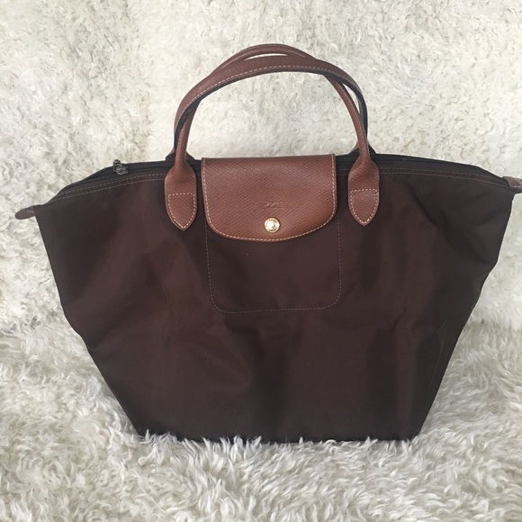 Longchamp Handbags - Longchamp Brown short handle tote